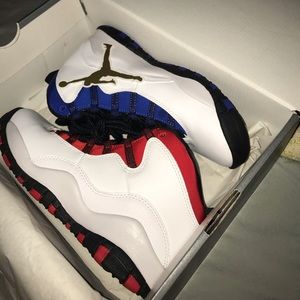 Air Jordan 10 blue and red